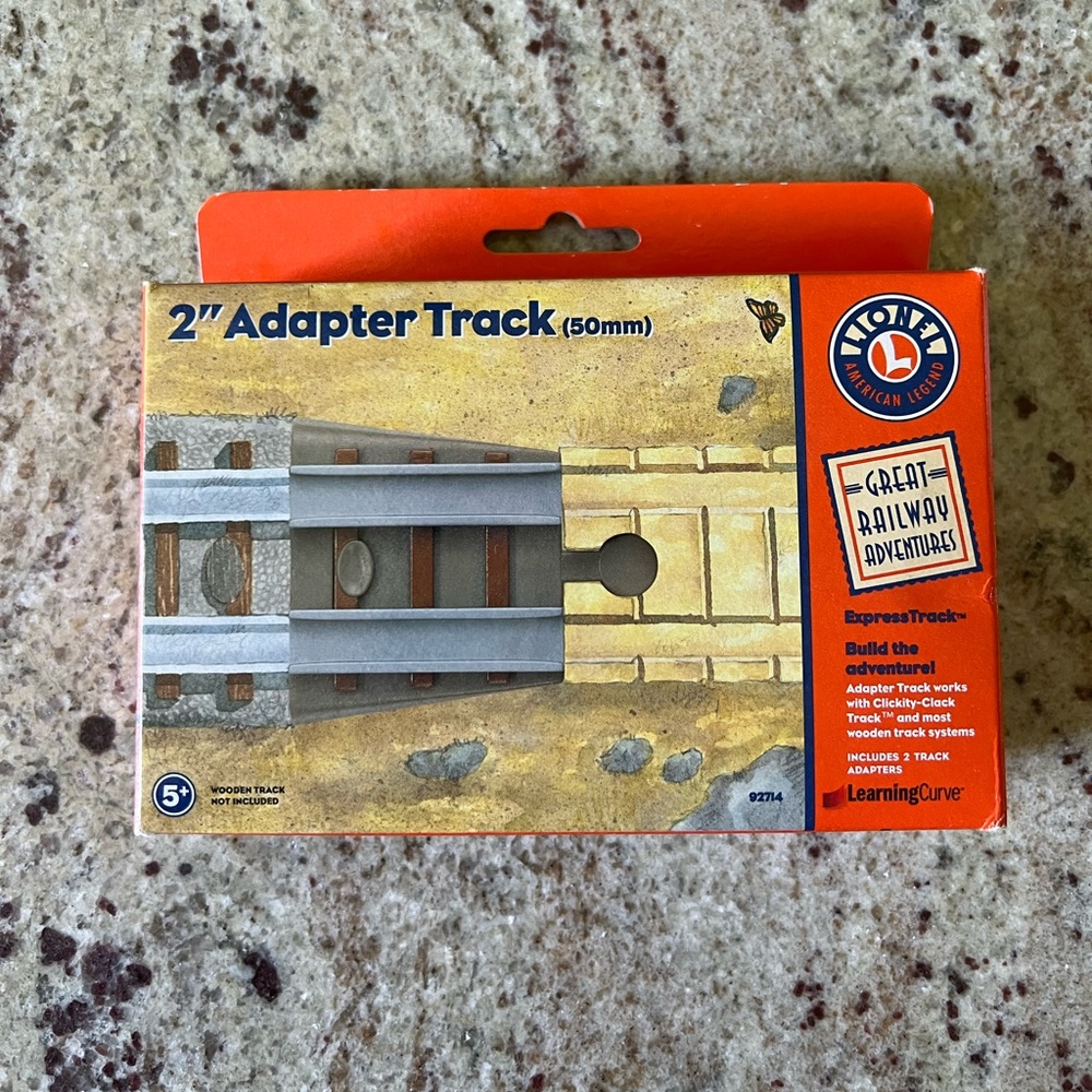 Lionel Train 2” Adapter Track